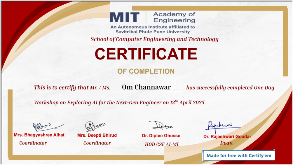 Certificate Image